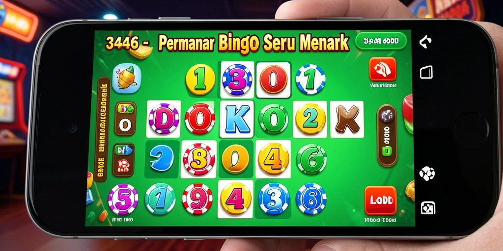 Screenshot gameplay Bingo di aplikasi 3446 menampilkan keseruan bermain.