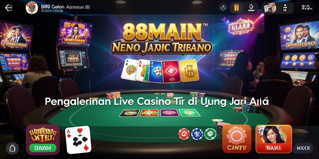 Screenshot gameplay Live Casino yang menarik dan interaktif di 88MAIN.