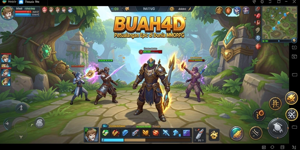 Tampilkan gameplay menarik BUAH4D di dunia MMORPG.