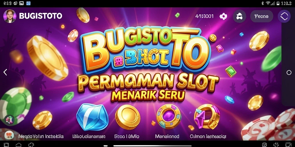 Tampilan menarik dari gameplay Slot di BUGISTOTO.