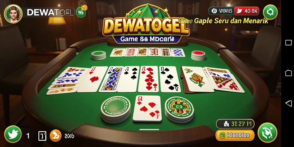 Tampilan gameplay seru di DEWATOGEL dengan teman-teman.