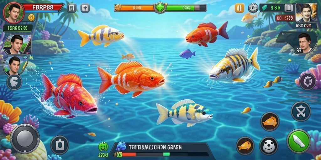 Tampilan gameplay menembak ikan yang seru di FBRP88.