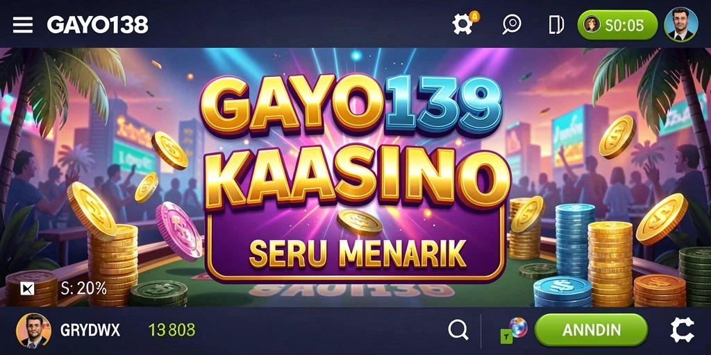 Tampilan gameplay menakjubkan di GAYO138 dengan berbagai pilihan permainan Kasino.