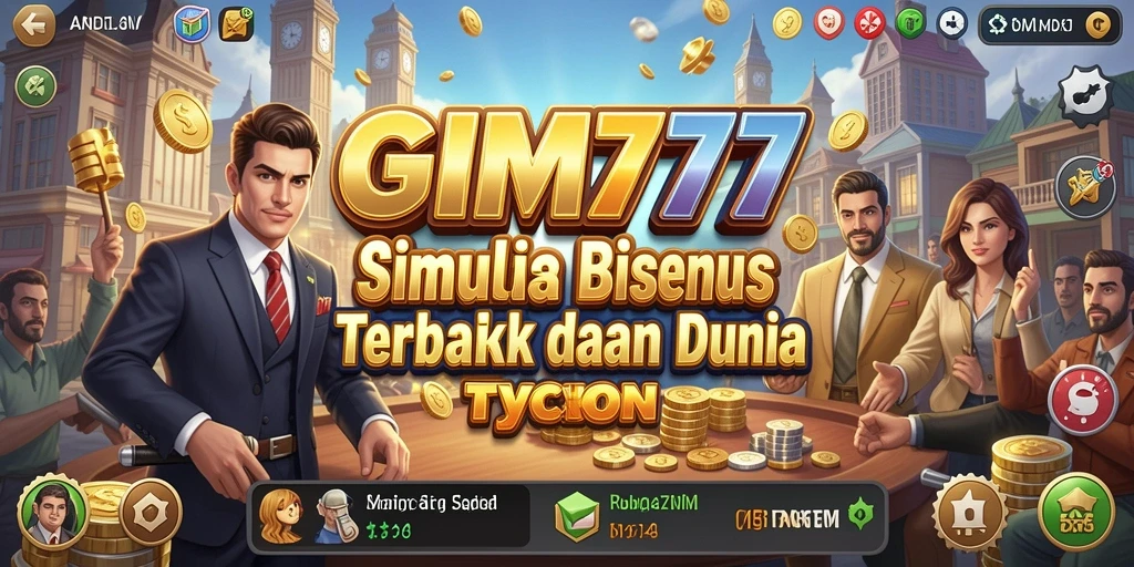 Tangkapan layar utama GIM777 menunjukkan dinamika gameplay Tycoon yang seru.