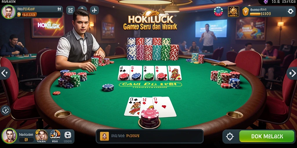 Tampilan gameplay HOKILUCK yang seru dan mendebarkan.