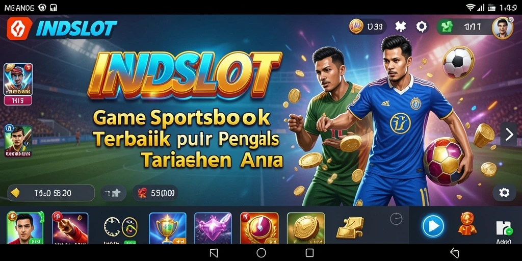 Tampilan utama INDSLOT dengan berbagai pilihan taruhan olahraga yang menarik.