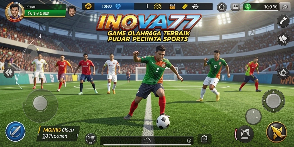 Tampilan gameplay menegangkan dari INOVA77 dengan aksi olahraga seru.