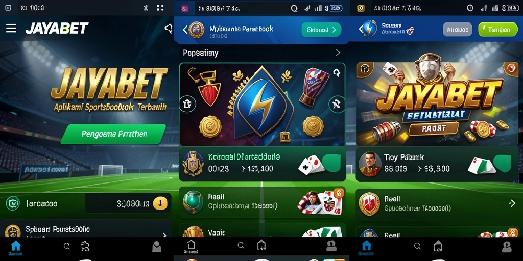 Tampilan gameplay taruhan di JAYABET menunjukkan berbagai pilihan olahraga.