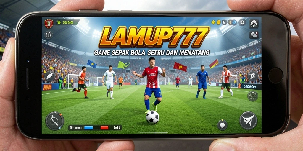 Tampilan gameplay mendebarkan dari LAMPU777 yang penuh aksi sepak bola.