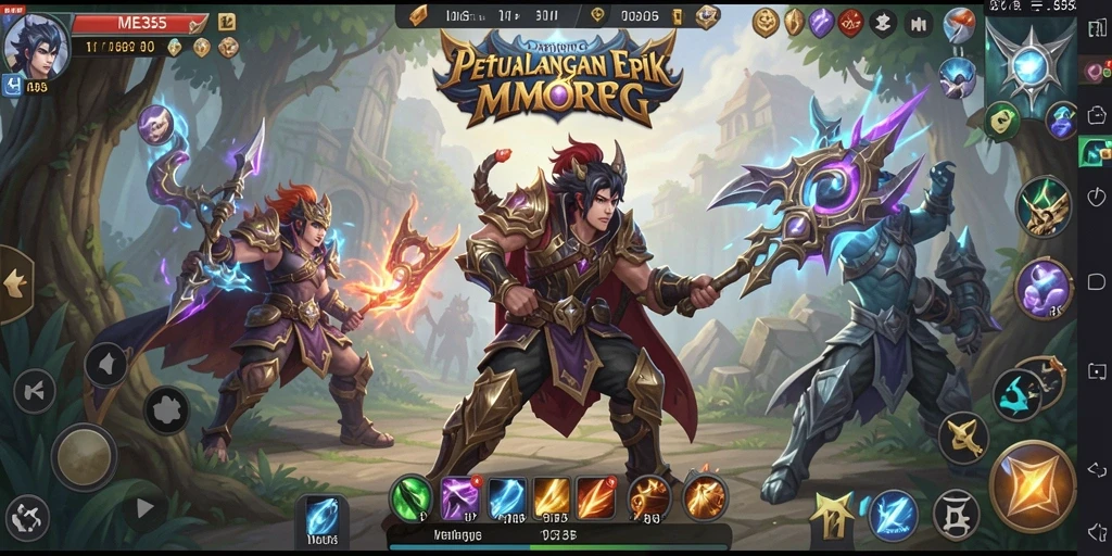 Tampilan gameplay ME355 yang menakjubkan dalam dunia MMORPG.