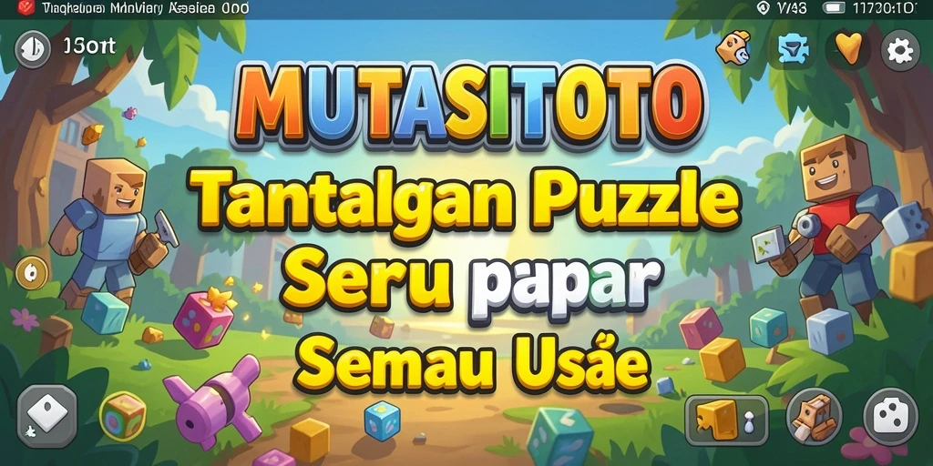 Tangkapan layar saat gameplay MUTASITOTO menunjukkan teka-teki menantang.