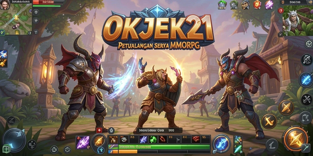 Tampilan gameplay menakjubkan dari OKJEK21 yang memikat.