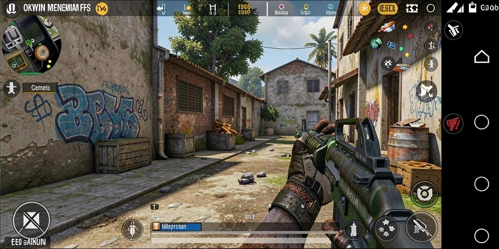 Gameplay seru OKWIN dengan aksi tembak-tembakan yang menegangkan.