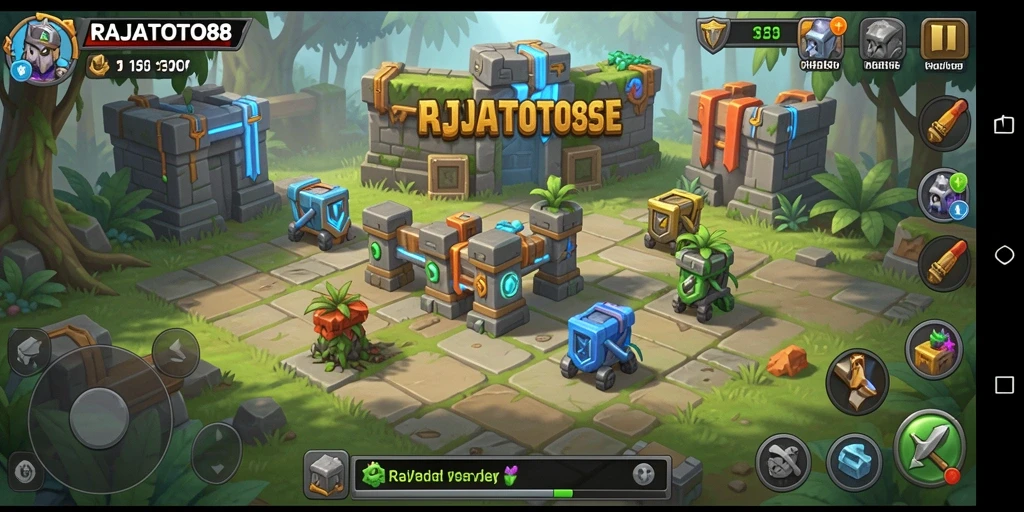 Tampilan gameplay seru dan menantang dari RAJATOTO88.