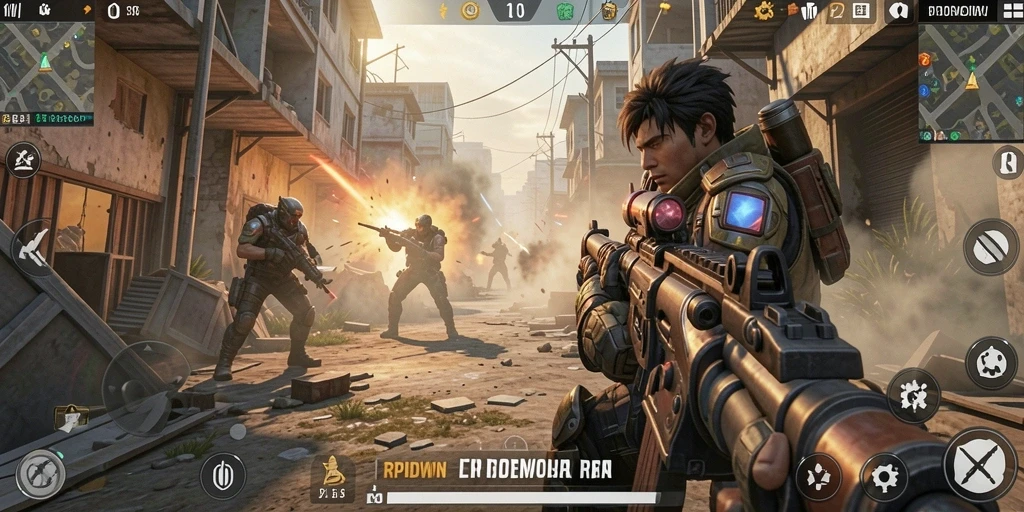 Tangkapan layar dari gameplay RPIDWIN yang penuh aksi dan menegangkan.