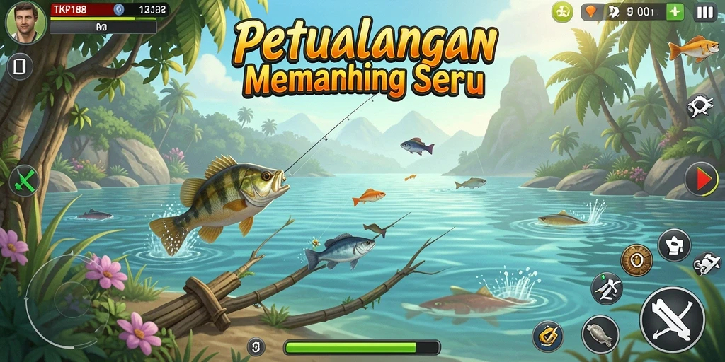 Gameplay memancing yang menarik dan menantang di TKP188.