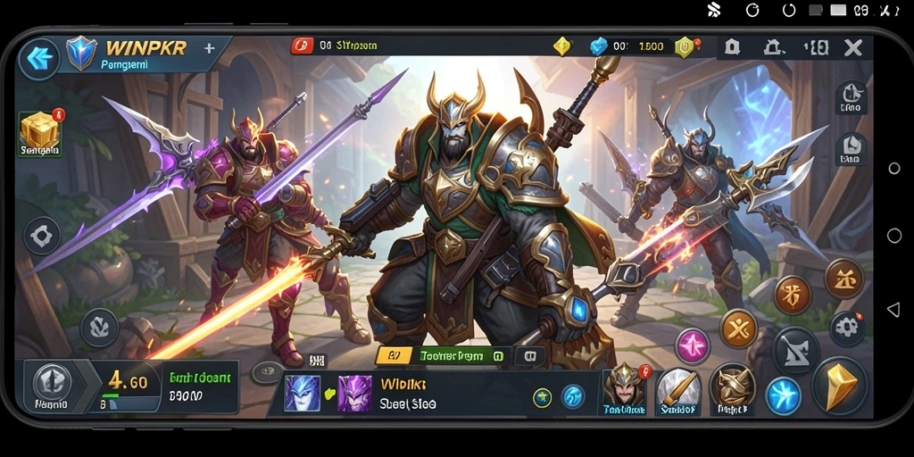 Tampilan gameplay menakjubkan dari WINPKR yang memikat pemain.